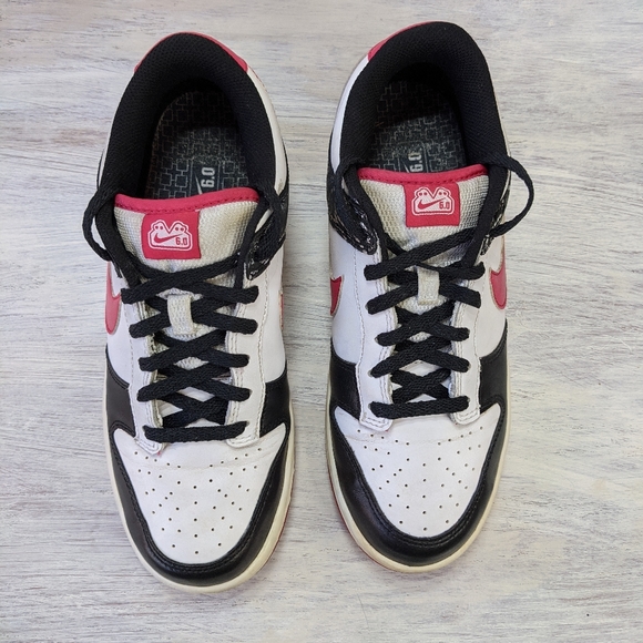 VINTAGE, RARE Nike Dunk Low 6.0 'Pink White Black' m8.5/w10 - Picture 6 of 15